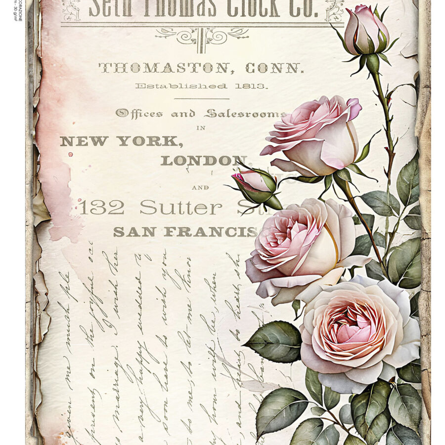 LP Bollorè Rose Shabby e Lettera