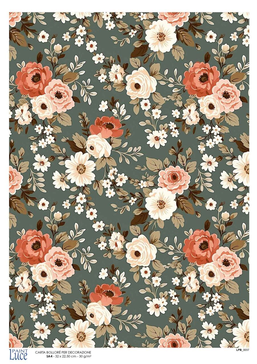 LP Bollorè Fiorellini base verde grigio 1