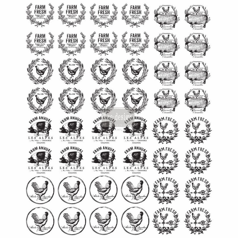 ReDesign Knob Transfer - Farmhouse Delight