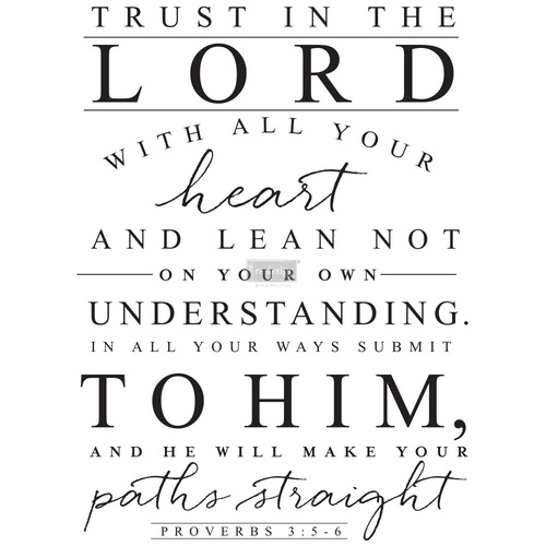 Redesign Décor Transfers® – Trust In The Lord