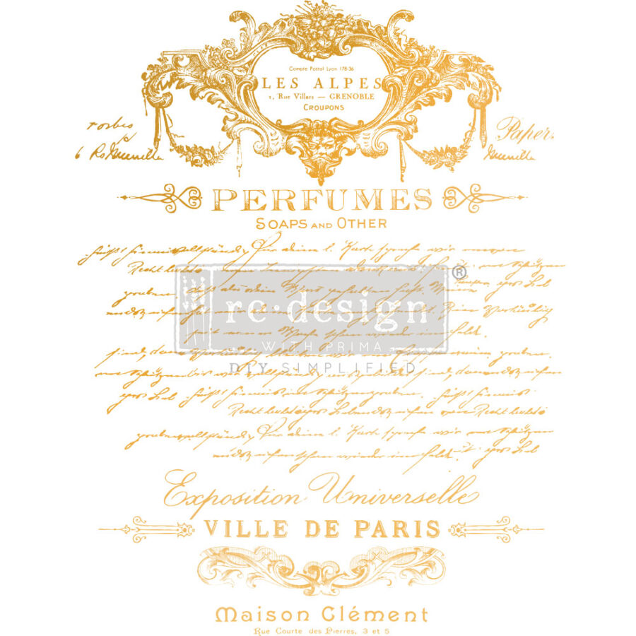Redesign Décor Transfers® Gold Foil Kacha – Perfume Notes